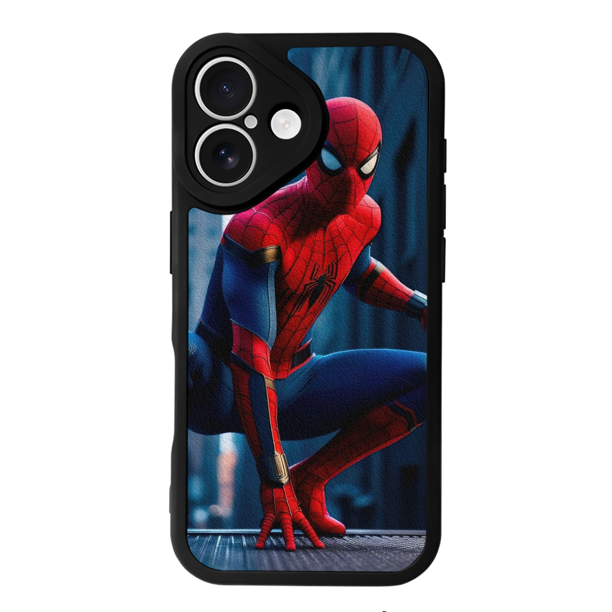 Spider Man スパイダーマン 【iPhone 16シリーズ対応】シリコンスマホケース（レザー調） 材質：シリコン